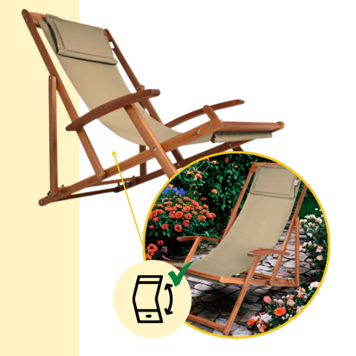 Záhradné lehátko
