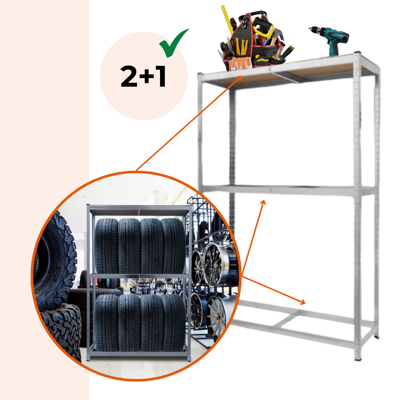 regál na pneumatiky