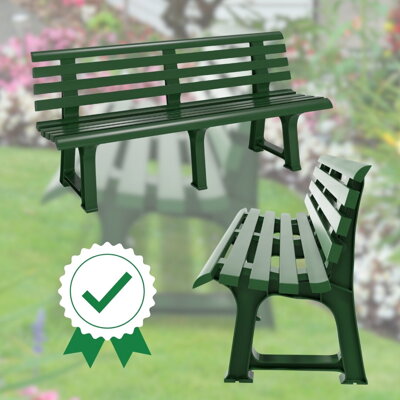 Záhradná lavička zelená