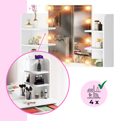 Toaletný stolík LUCIA s osvetlením 