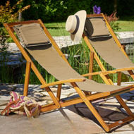 Záhradné lehátko SIENA, 65x87x102cm, bežová