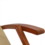 Záhradné lehátko SIENA, 65x87x102cm, bežová