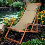 Záhradné lehátko SIENA, 65x87x102cm, bežová