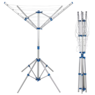 Hliníkový sušiak na bielizeň FALCO, 103×168 cm, strieborná