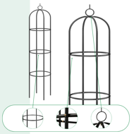 Opora na popínavé kvety 200x40 cm