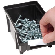 Závesný organizér do dielne ORDER, 30 boxov, 64x2x38cm, červená/čierna