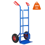 Rudla sklápacia CART s nafukovacími pneumatikami, max 200kg, modrá