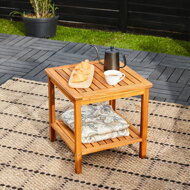 Drevený odkladací stolík WASHINGTON, 45x45x45cm, hnedá