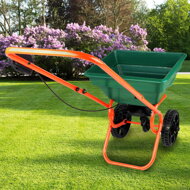 Posypový vozík SEED, 25l, zelená/oranžová