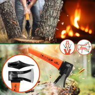 Set sekier TOMS sekera a štiepačka, 2ks, čierna/oranžová