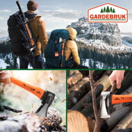 Set sekier TOMS sekera a štiepačka, 2ks, čierna/oranžová