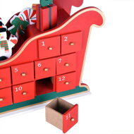 Adventný kalendár  NIKOLAS, 52x31x13cm, viacfarebná