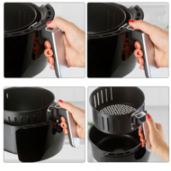 Teplovzdušná fritéza FRY, 1500W, 3,6l, čierna