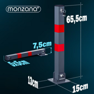 Parkovacia zábrana RIA, 5x5x65cm, šedá