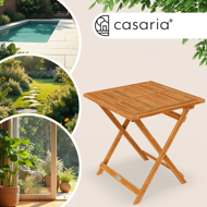 Drevený odkladací stolík ALEK, 70x70x73cm, hnedá