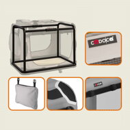 Prepravná taška pre psy a mačky ELI, 70x52x52cm, šedá