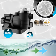 Piesková filtrácia k bazénu AQUA s predfiltrom, 13 200 l/h, modrá