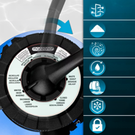 Piesková filtrácia k bazénu AQUA s predfiltrom, 13 200 l/h, modrá