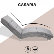 Leňoška LONDON, 186x55x89cm, šedá