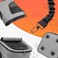 Batoh pre psy a mačky JOY,  31x30x41cm, šedá