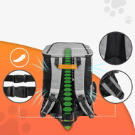 Batoh pre psy a mačky JOY,  31x30x41cm, šedá