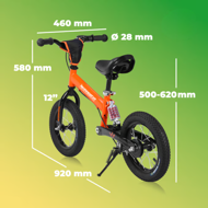 Detské odrážadlo QUIDO, od 3 rokov, oranžová