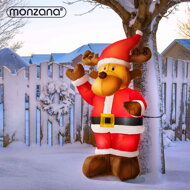 Nafukovací Sob osvetlený, 135cm, červená