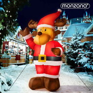 Nafukovací Sob osvetlený, 135cm, červená