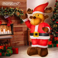 Nafukovací Sob osvetlený, 135cm, červená