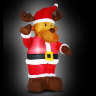 Nafukovací Sob osvetlený, 135cm, červená