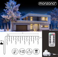 Vianočná svetelná reťaz  CECIL, 5m, teplá biela