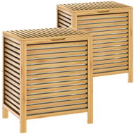 Bambusový kôš na bielizeň ISLA, 62L, prírodná hnedá