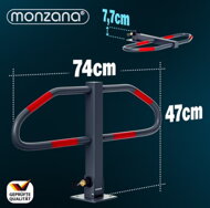 Parkovací oblúk, zábrana Odo, 70x18x47cm, antracitová