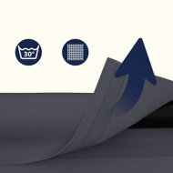 Paraván LUCCA, 163x180cm, antracitová