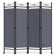 Paraván LUCCA, 163x180cm, antracitová