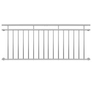 Francúzske okenné zábradlie ZOE, 225x90cm, strieborná