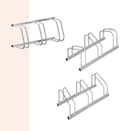 Stojan na 3 bicykle BIKE, 84x32x27cm, strieborná