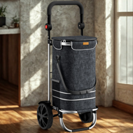 Nákupná taška na kolieskach EASY, 50l, čierna