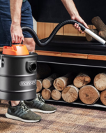 Vysávač na popol BENEDIKT, 1200 W, 18 kPa, čierna/oranžová