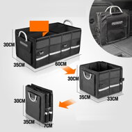Organizér do kufra auta LEROY, 63 L, 60x35x30cm, čierna