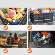 Organizér do kufra auta LEROY, 63 L, 60x35x30cm, čierna