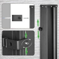 Bočná markíza NOSARA na terasu, 180x300cm antracitová