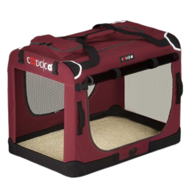Prepravná taška pre psy a mačky ELI, 60x42x42cm, tmavočervená