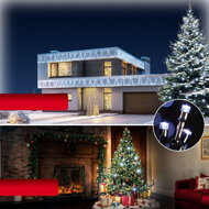 Vianočná svetelná reťaz SIMPLE, 40m, studená biela