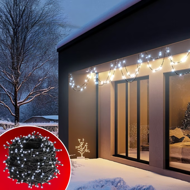 Vianočná svetelná reťaz SIMPLE, 60m, studená biela