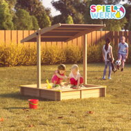 Pieskovisko so strieškou SANDY, smrekové drevo, 120x120x120cm