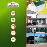 Trapézový plech ARON, súprava 14 ks, 110×46cm, zelená