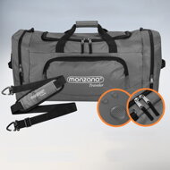 Cestovná taška na rameno JERGY, 90l, 65x32x33cm, šedá