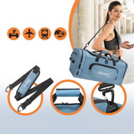 Cestovná taška na rameno JERGY, 90l, 65x32x33cm, modrá