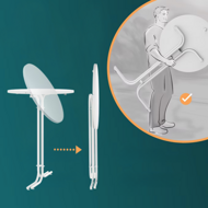 Barový stôl RAUL sklápateľný 110x80cm, biela